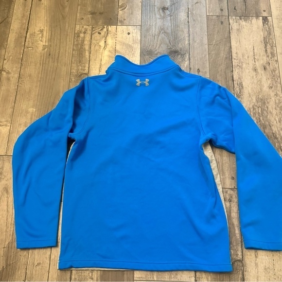 Boys Under Armour Pull Over Youth XL Aqua Blue  & Gray - Picture 6 of 7